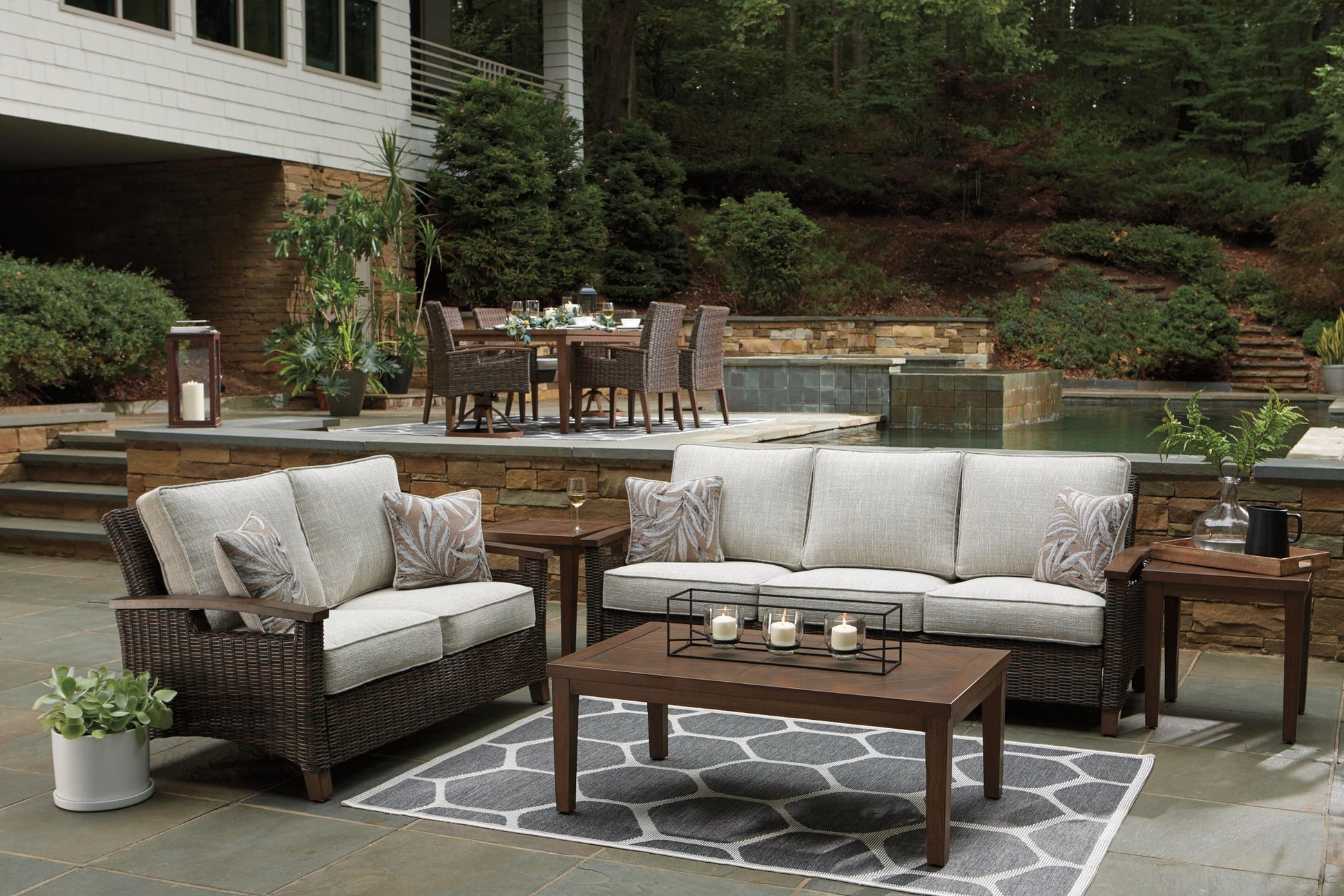Paradise Trail Sofa with Cushion - Discount Furniture Connection