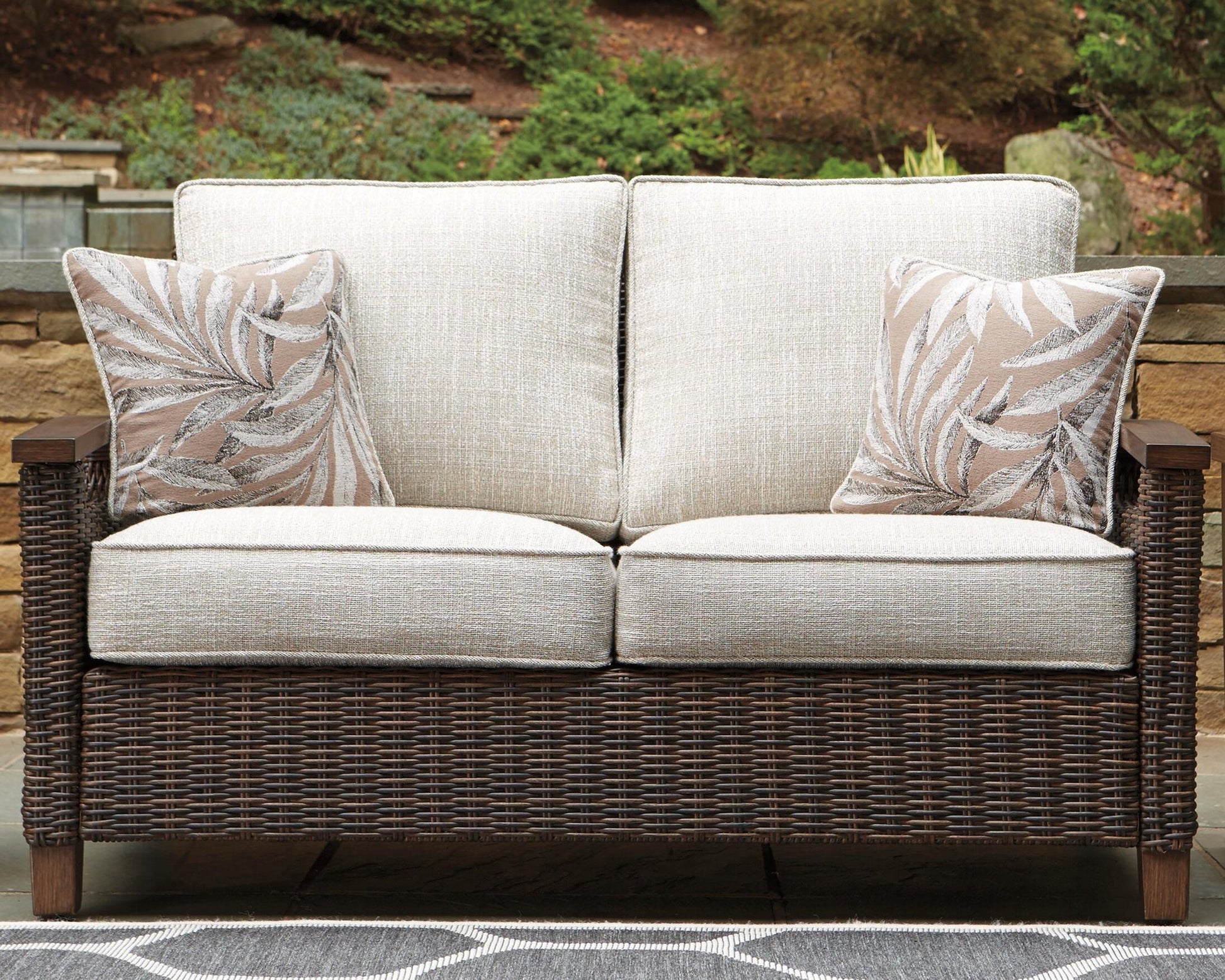 Paradise Trail Loveseat w/Cushion - Discount Furniture Connection