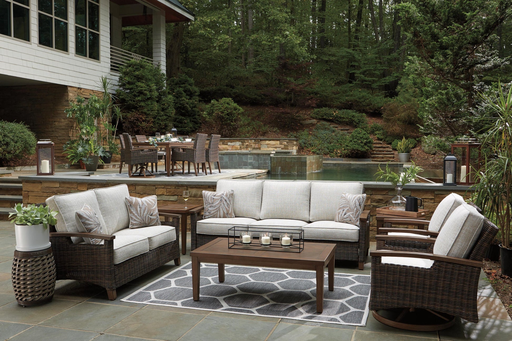 Paradise Trail Sofa with Cushion - Discount Furniture Connection
