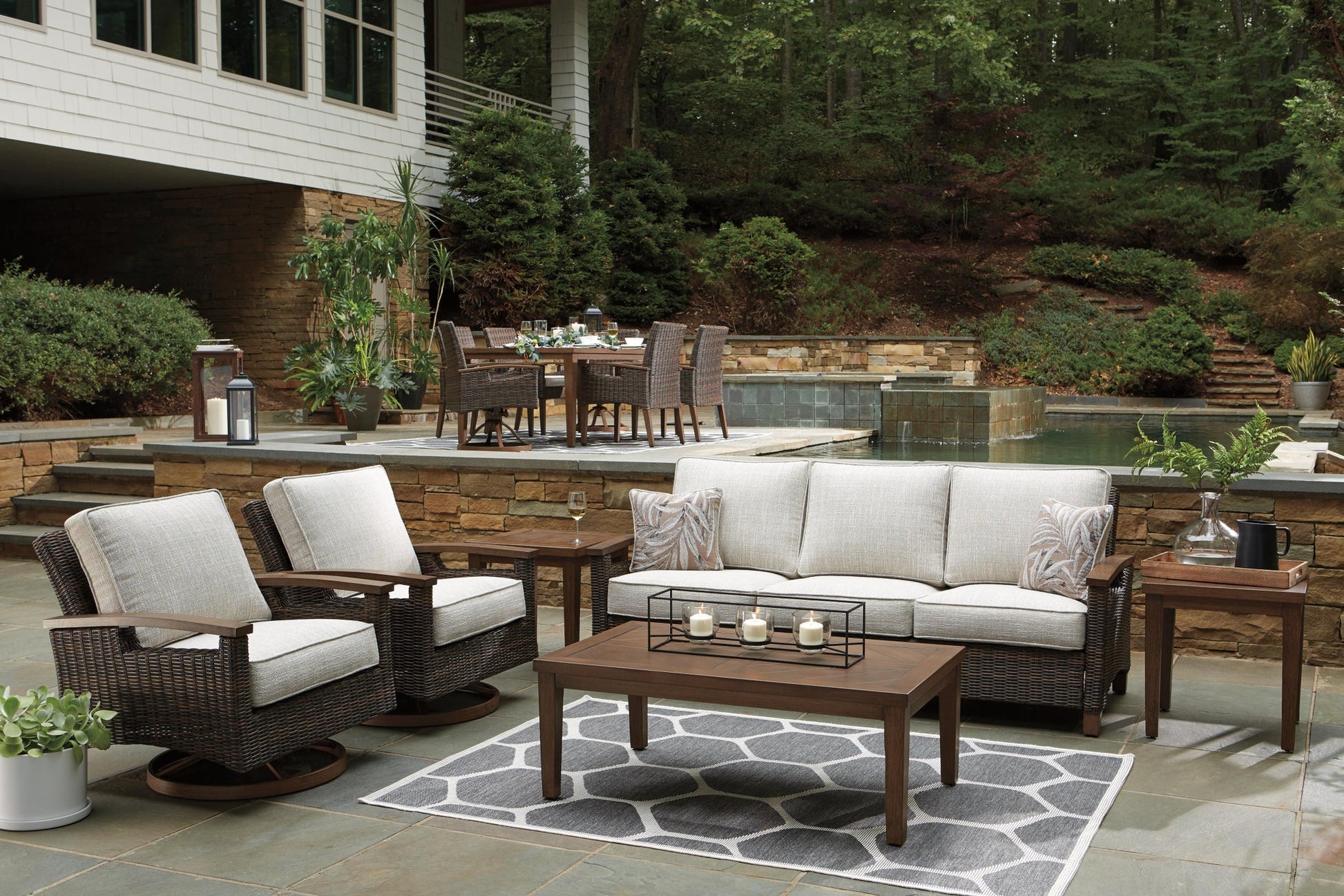 Paradise Trail Sofa with Cushion - Discount Furniture Connection