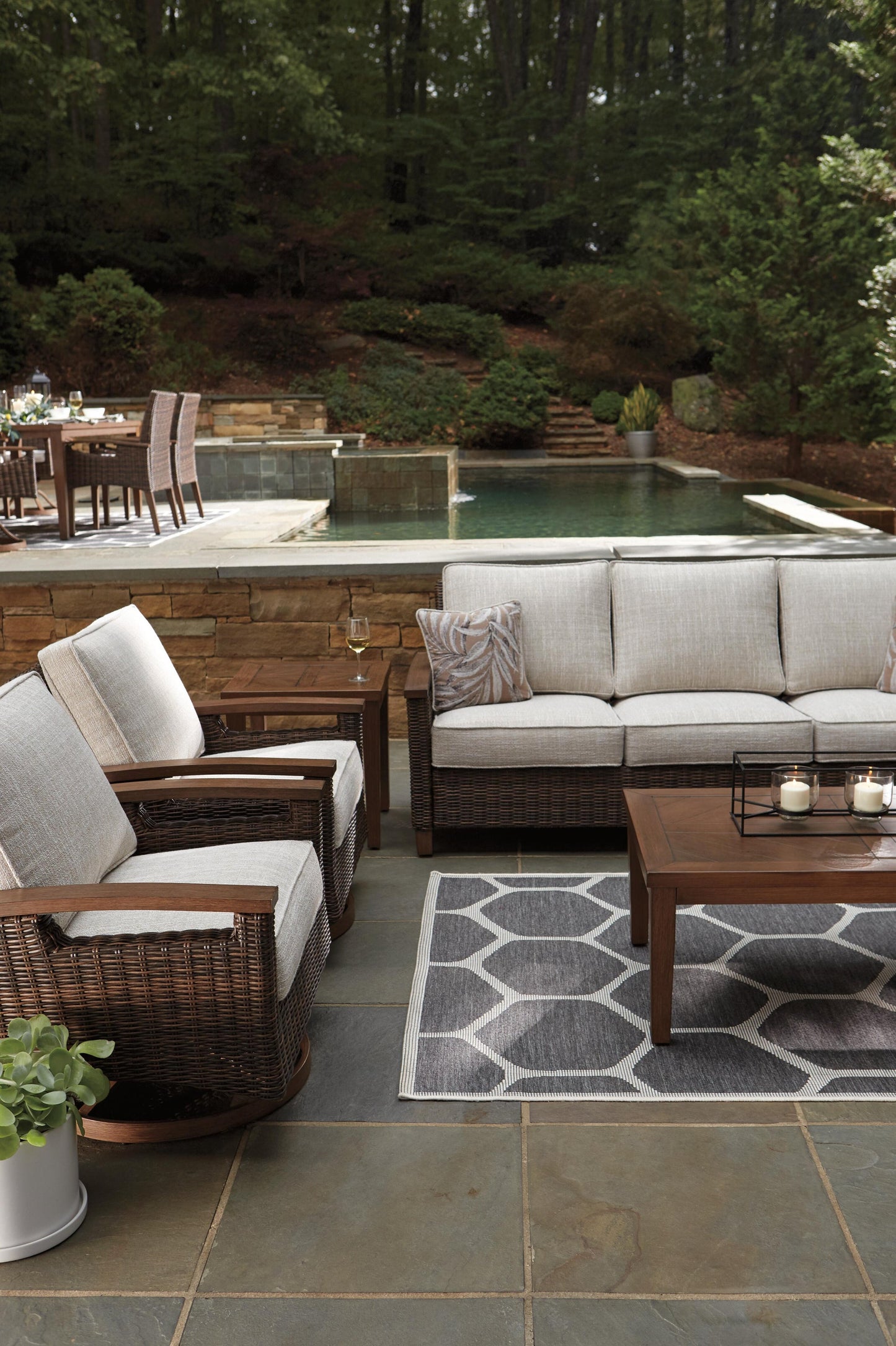 Paradise Trail Sofa with Cushion - Discount Furniture Connection