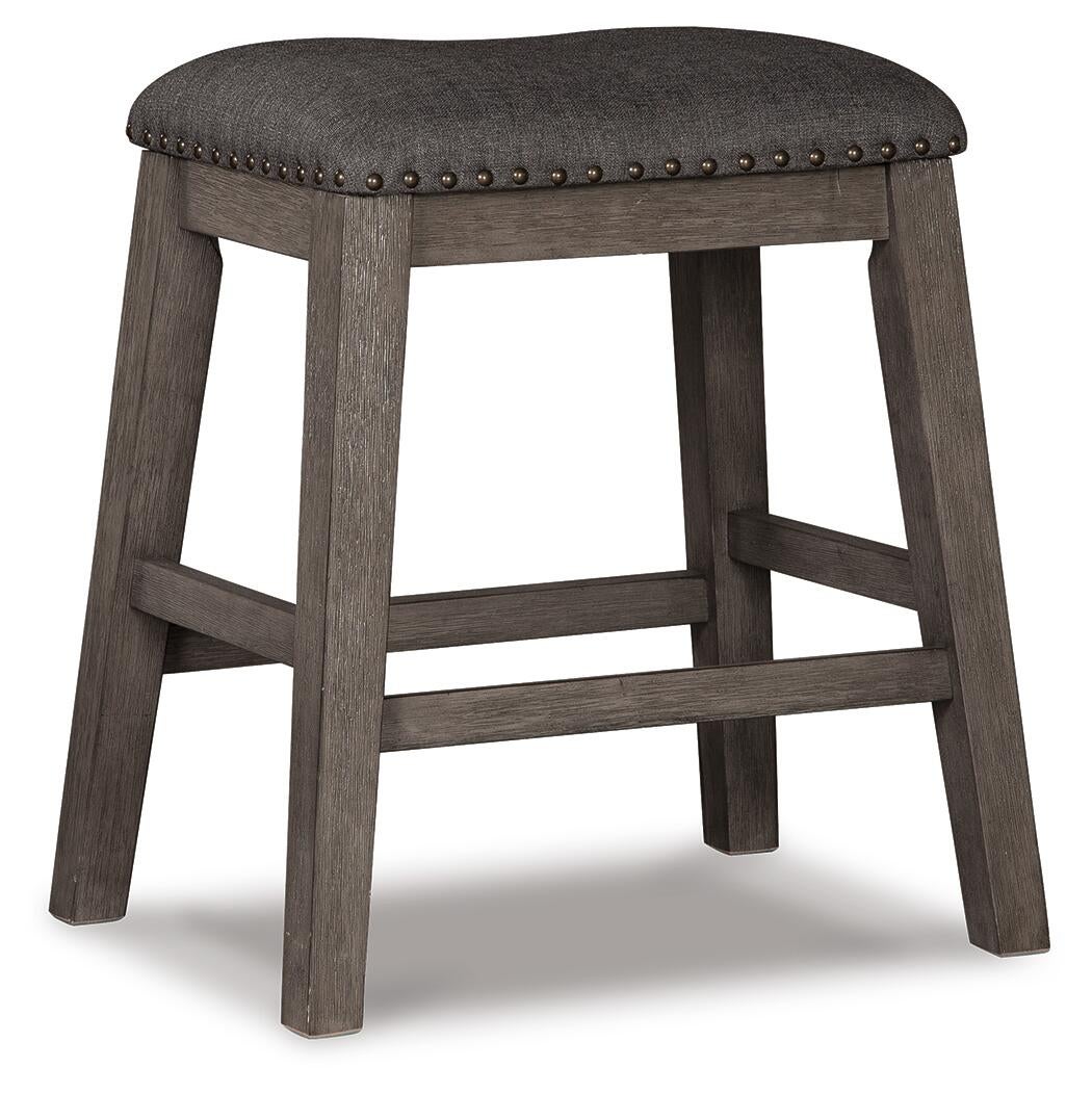 Caitbrook Upholstered Stool (2/CN) - Discount Furniture Connection