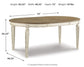 Realyn Oval Dining Room EXT Table - Discount Furniture Connection