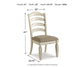 Realyn Dining UPH Side Chair (2/CN) - Discount Furniture Connection