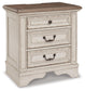 Realyn Three Drawer Night Stand - Discount Furniture Connection
