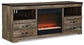 Trinell 63" TV Stand with Electric Fireplace - Discount Furniture Connection