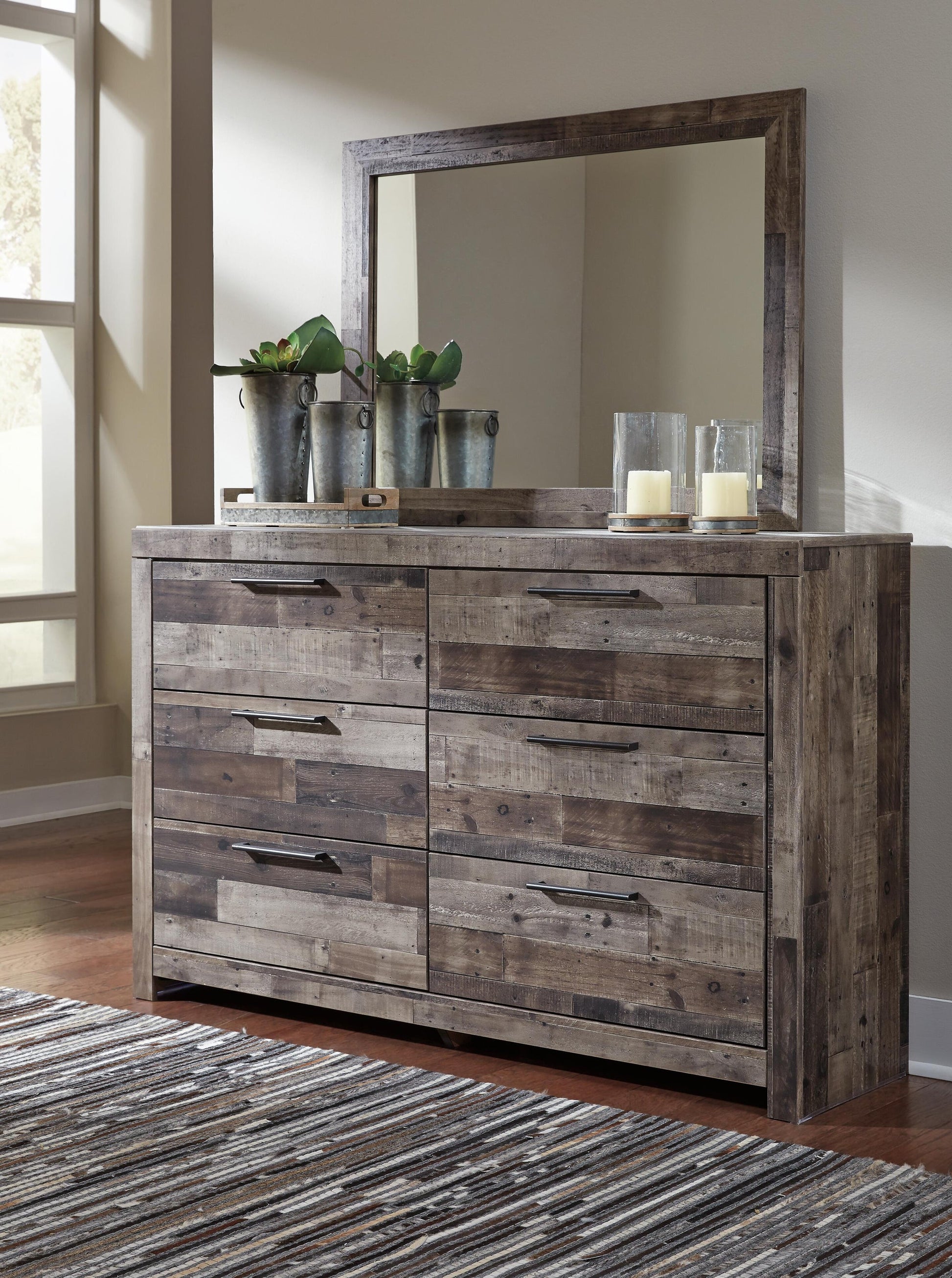 Derekson Dresser and Mirror - Discount Furniture Connection
