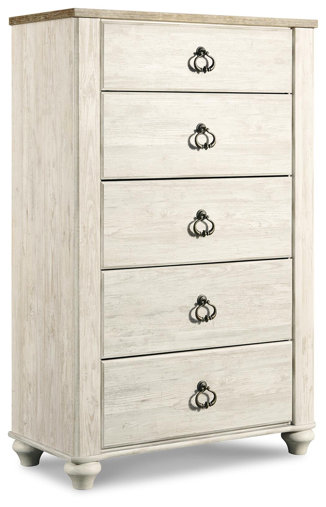 Willowton Five Drawer Chest - Discount Furniture Connection