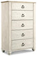 Willowton Five Drawer Chest - Discount Furniture Connection