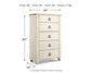 Willowton Five Drawer Chest - Discount Furniture Connection