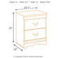 Huey Vineyard Two Drawer Night Stand - Discount Furniture Connection