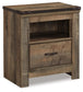 Trinell One Drawer Night Stand - Discount Furniture Connection