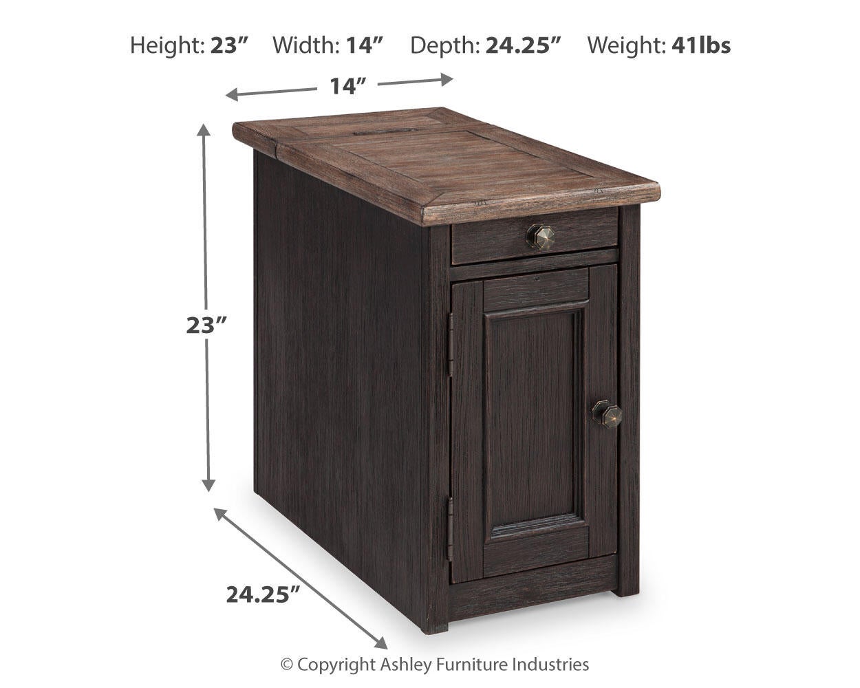 Tyler Creek Chair Side End Table - Discount Furniture Connection