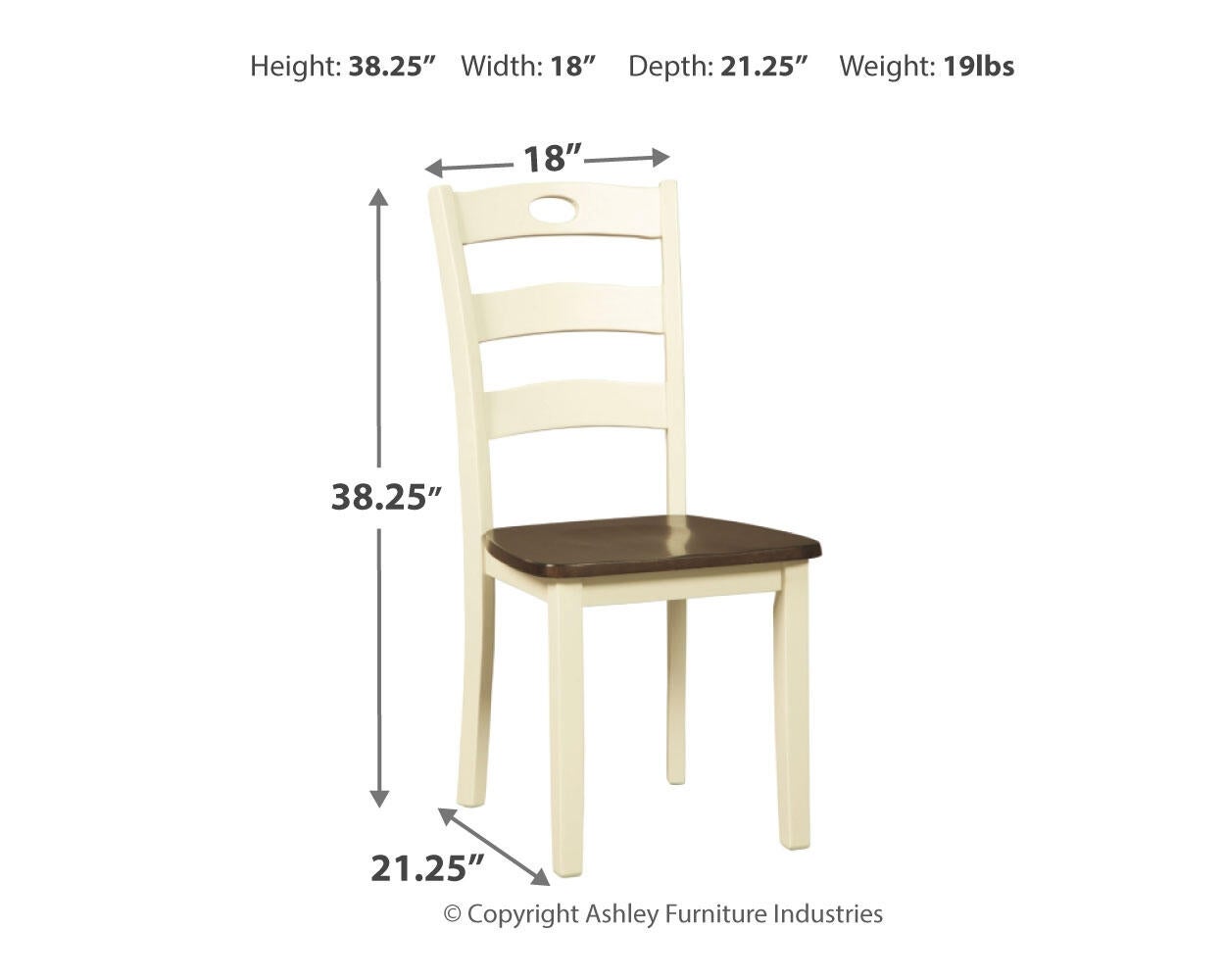 Woodanville Dining Room Side Chair (2/CN) - Discount Furniture Connection
