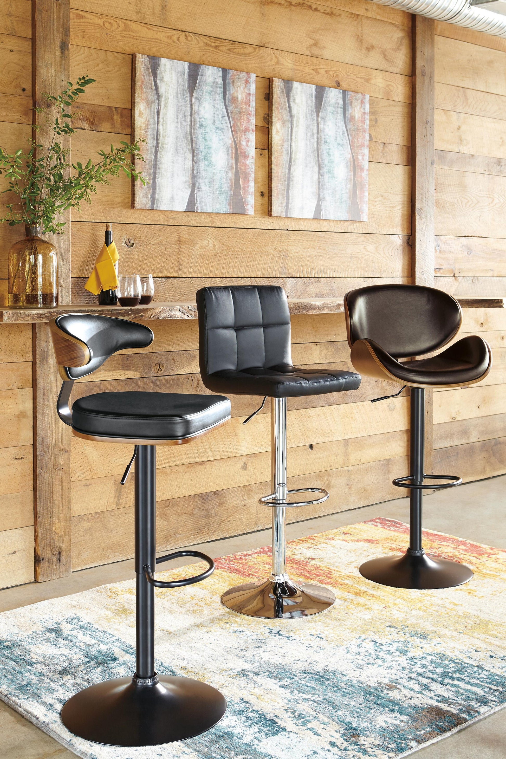 Bellatier Tall UPH Swivel Barstool(1/CN) - Discount Furniture Connection