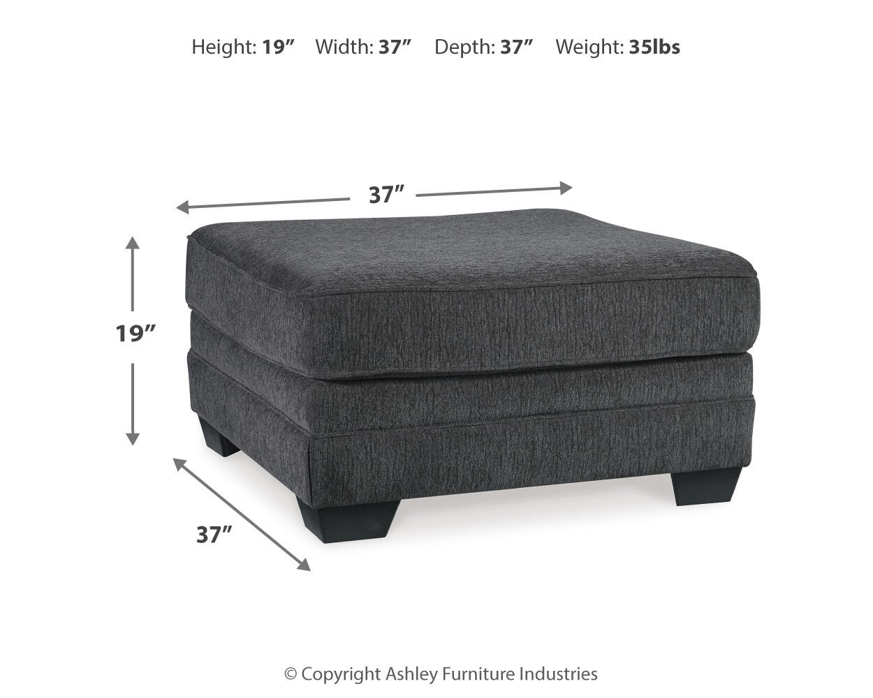Tracling Oversized Accent Ottoman - Discount Furniture Connection