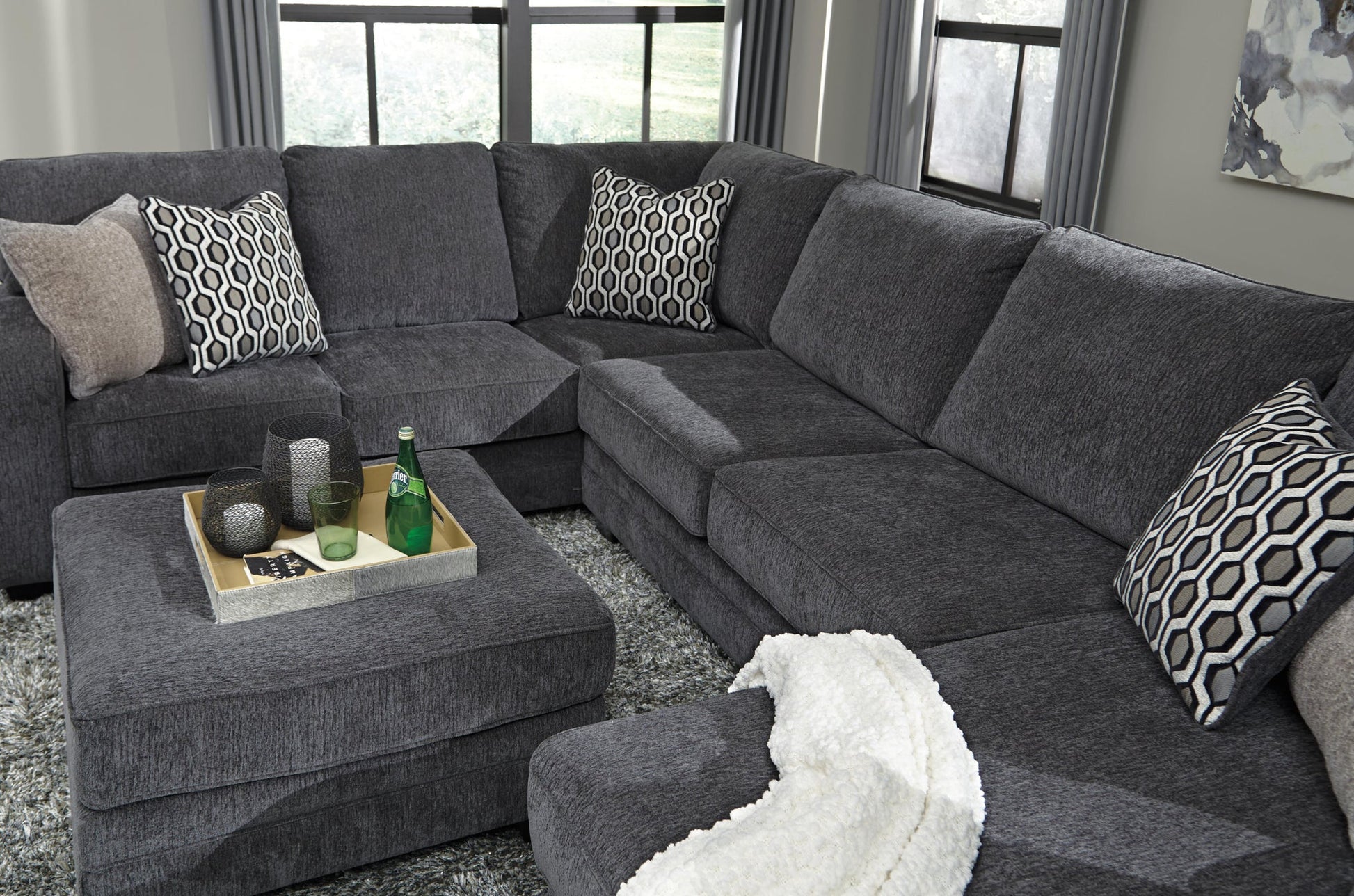 Tracling Oversized Accent Ottoman - Discount Furniture Connection