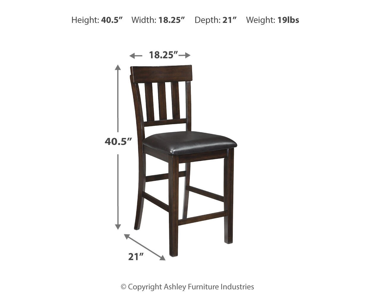 Haddigan Upholstered Barstool (2/CN) - Discount Furniture Connection