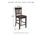 Haddigan Upholstered Barstool (2/CN) - Discount Furniture Connection