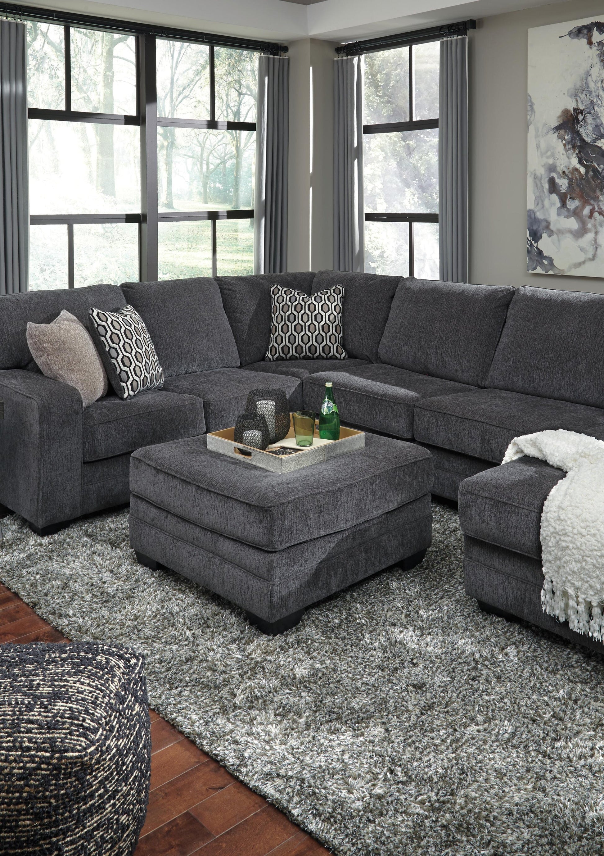 Tracling Oversized Accent Ottoman - Discount Furniture Connection
