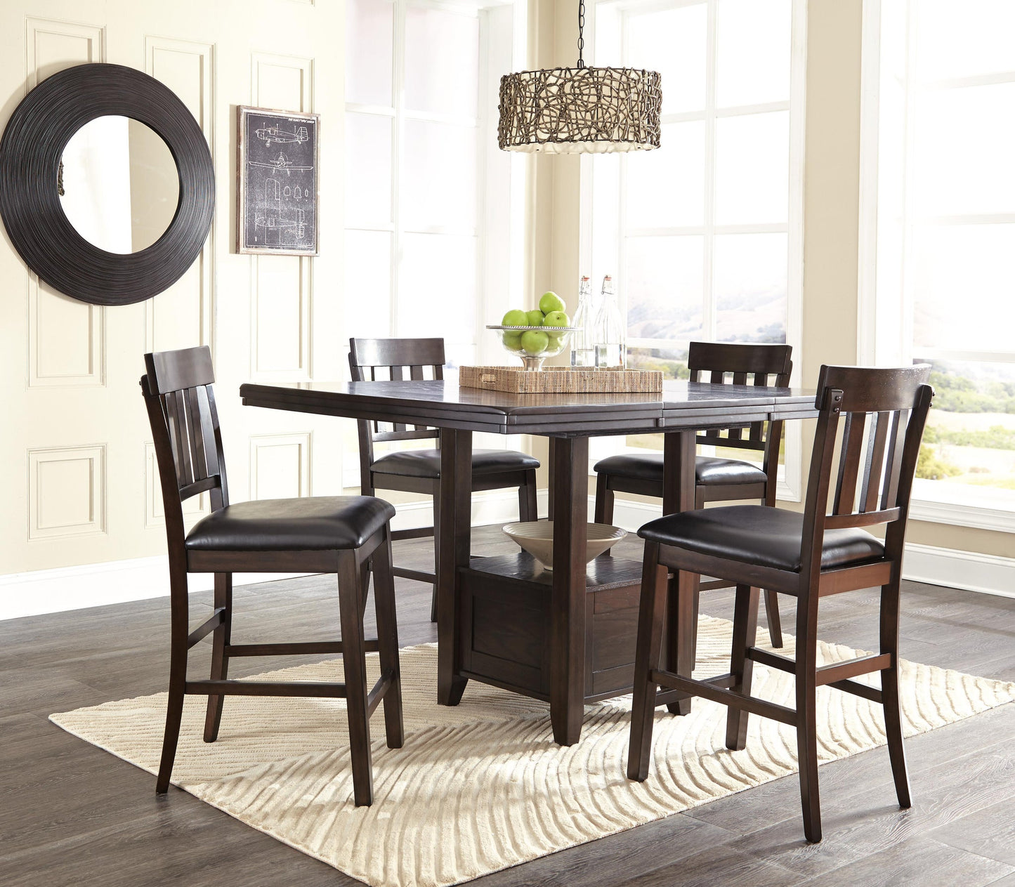 Haddigan Upholstered Barstool (2/CN) - Discount Furniture Connection