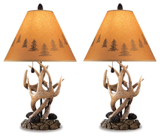 Derek Poly Table Lamp (2/CN) - Discount Furniture Connection