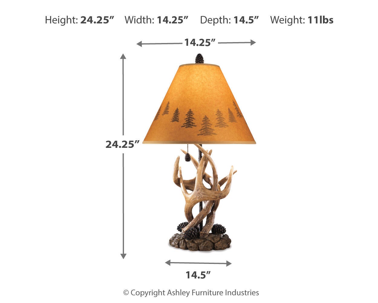 Derek Poly Table Lamp (2/CN) - Discount Furniture Connection