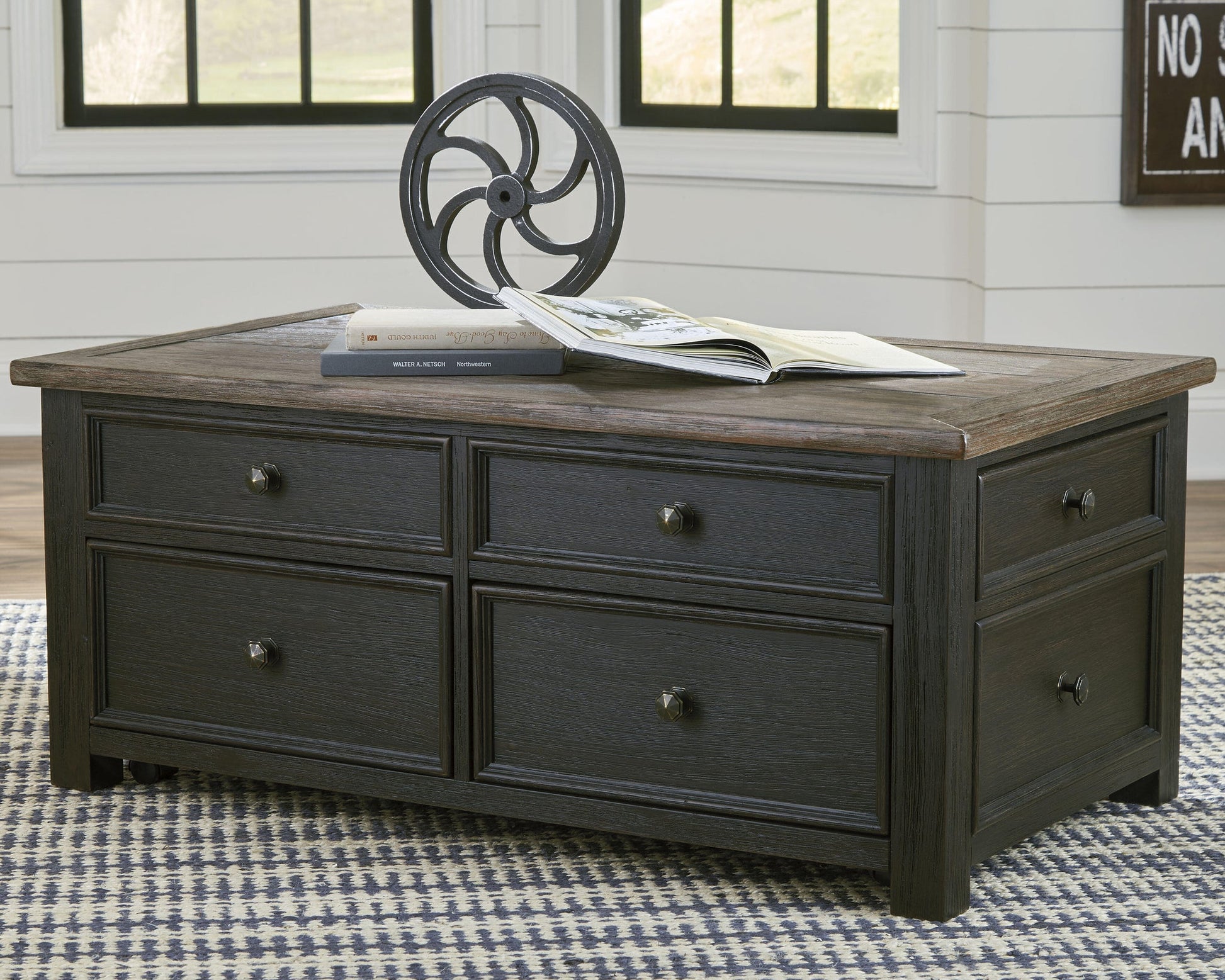 Tyler Creek Lift Top Cocktail Table - Discount Furniture Connection