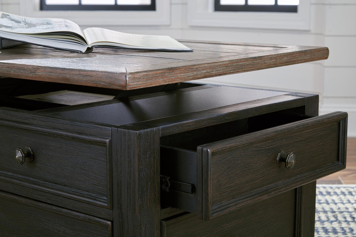 Tyler Creek Lift Top Cocktail Table - Discount Furniture Connection