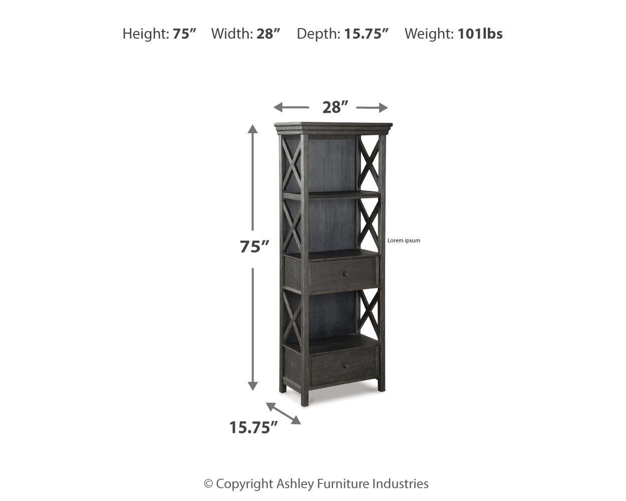 Tyler Creek Display Cabinet - Discount Furniture Connection
