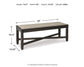 Tyler Creek Upholstered Bench - Discount Furniture Connection