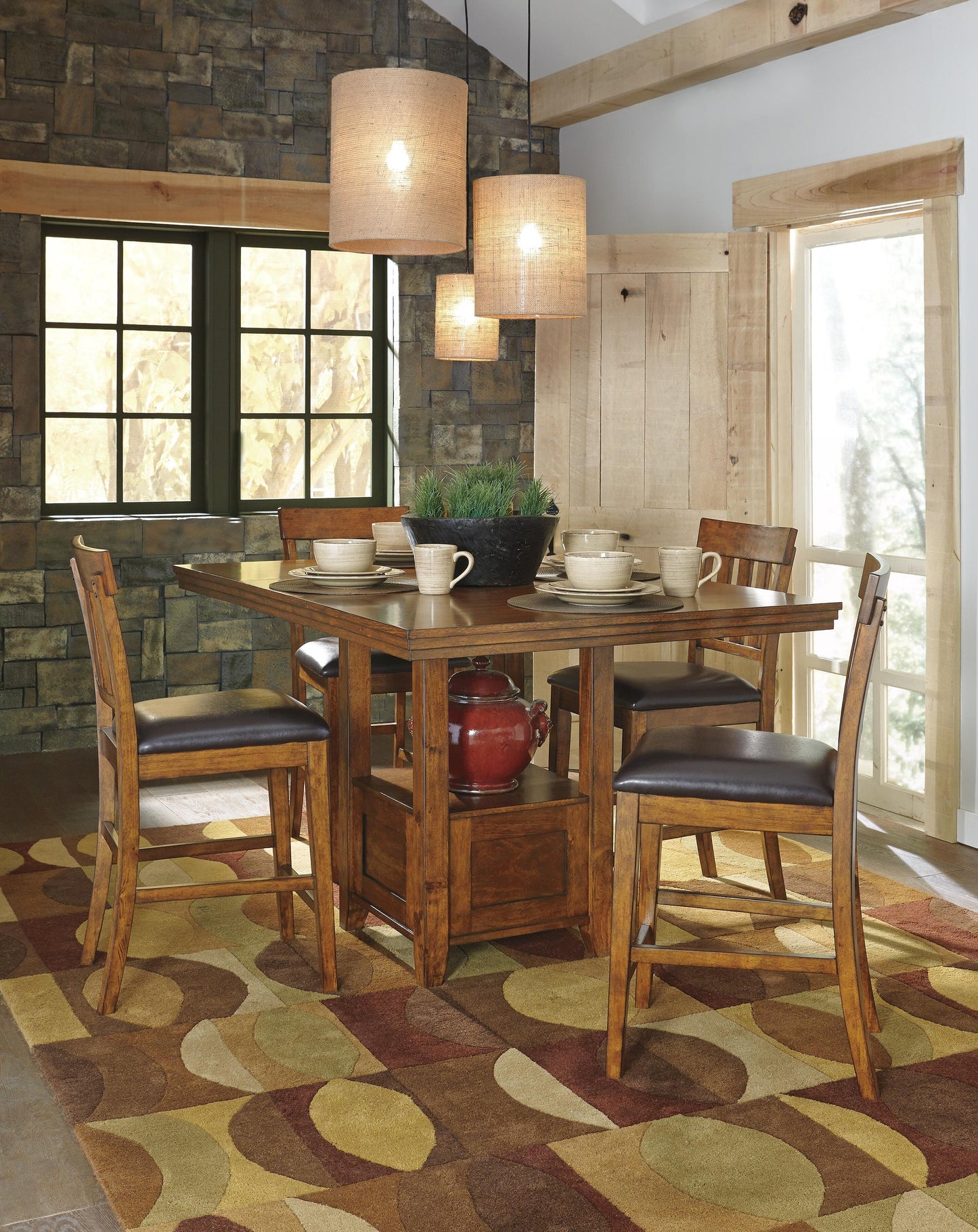Ralene Upholstered Barstool (2/CN) - Discount Furniture Connection