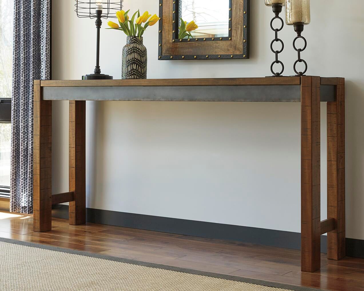 Torjin Long Counter Table - Discount Furniture Connection