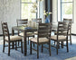 Rokane Dining Room Table Set (7/CN) - Discount Furniture Connection
