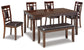 Bennox Dining Room Table Set (6/CN) - Discount Furniture Connection