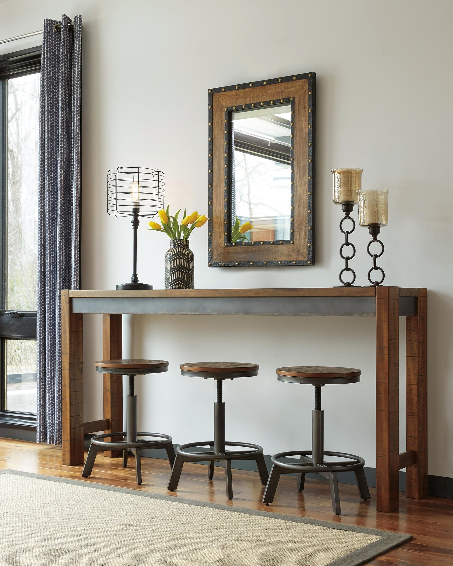 Torjin Long Counter Table - Discount Furniture Connection