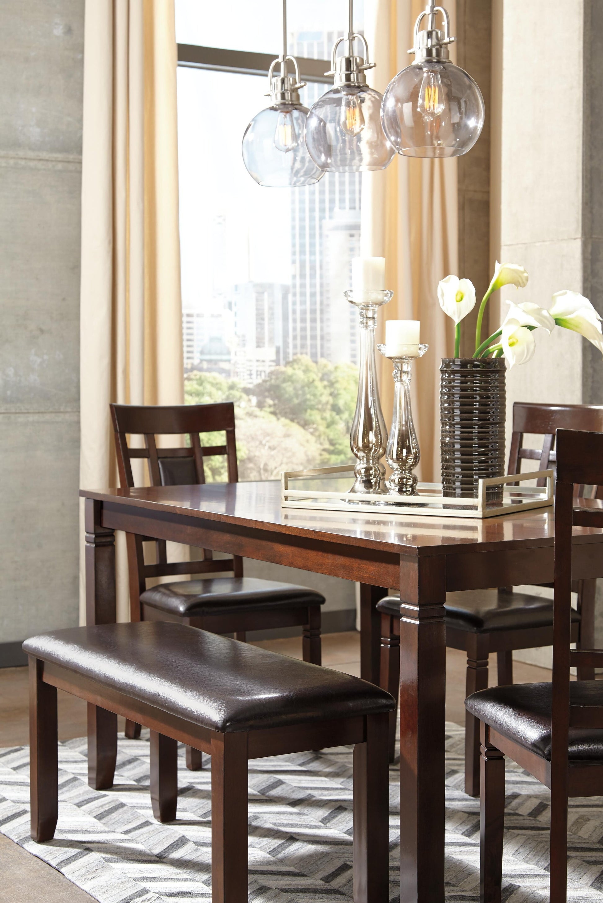 Bennox Dining Room Table Set (6/CN) - Discount Furniture Connection