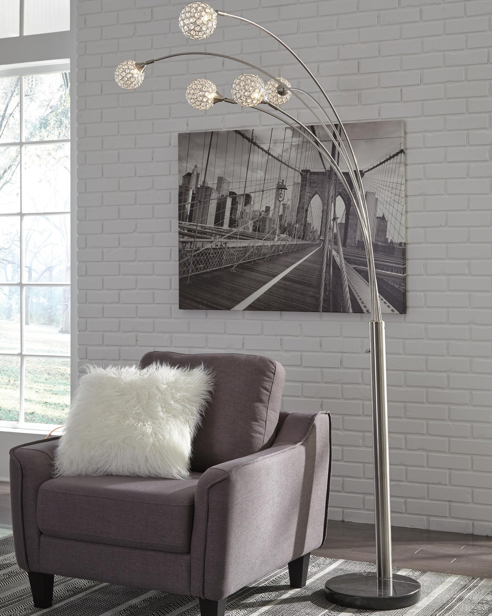 Winter Metal Arc Lamp (1/CN) - Discount Furniture Connection