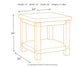Carynhurst Rectangular End Table - Discount Furniture Connection