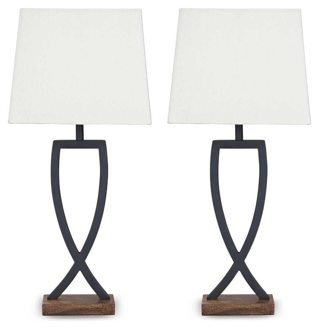 Makara Metal Table Lamp (2/CN) - Discount Furniture Connection