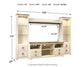 Willowton 4-Piece Entertainment Center - Discount Furniture Connection