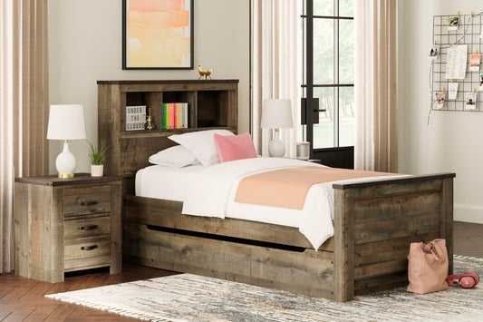 Trinell Twin Bookcase Bed with 1 Large Storage Drawer - Discount Furniture Connection