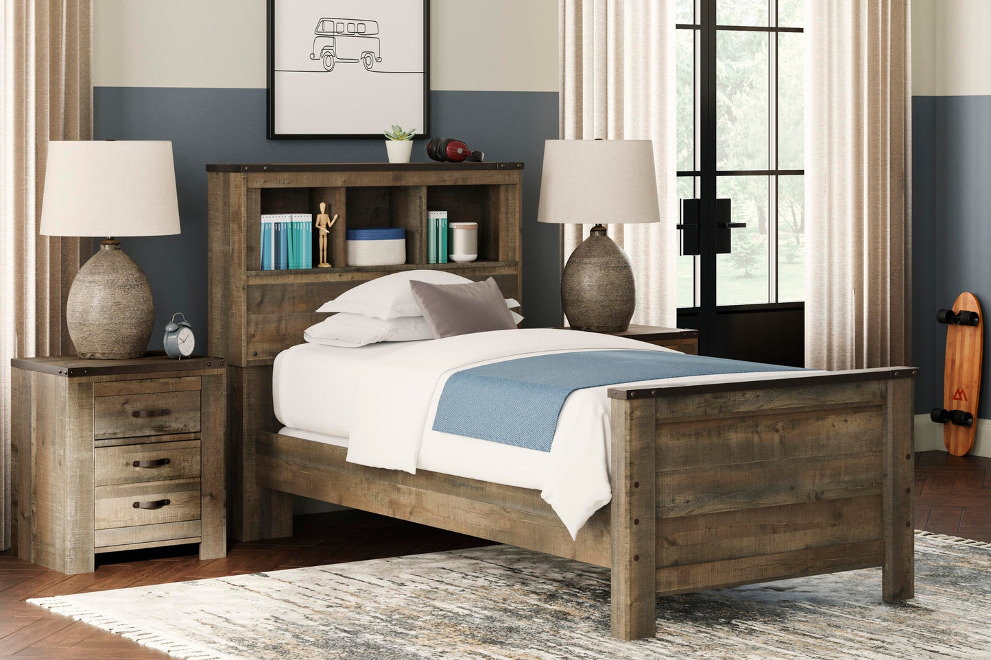 Trinell Twin Bookcase Bed - Discount Furniture Connection