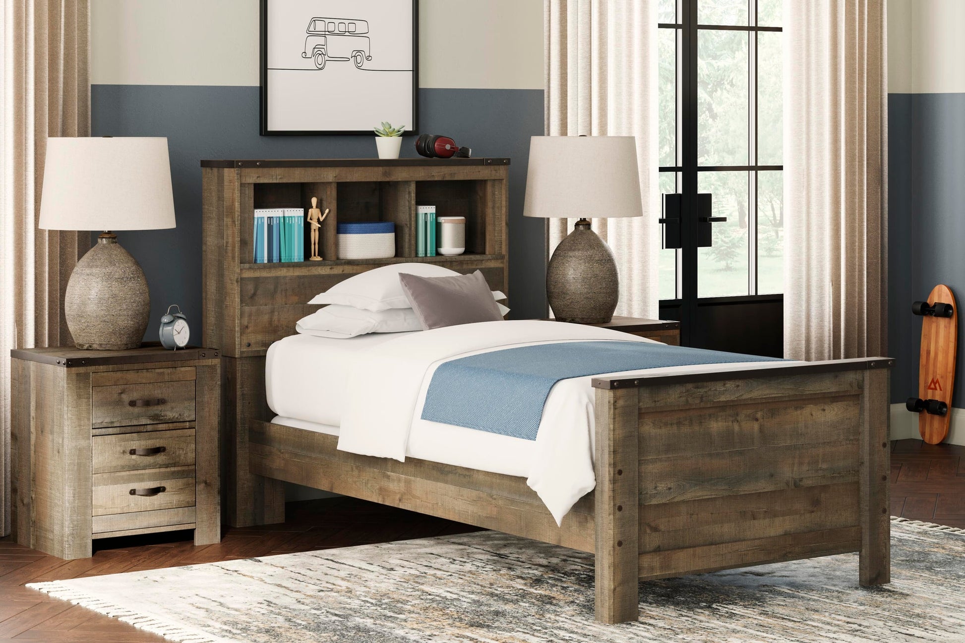 Trinell Twin Bookcase Bed - Discount Furniture Connection