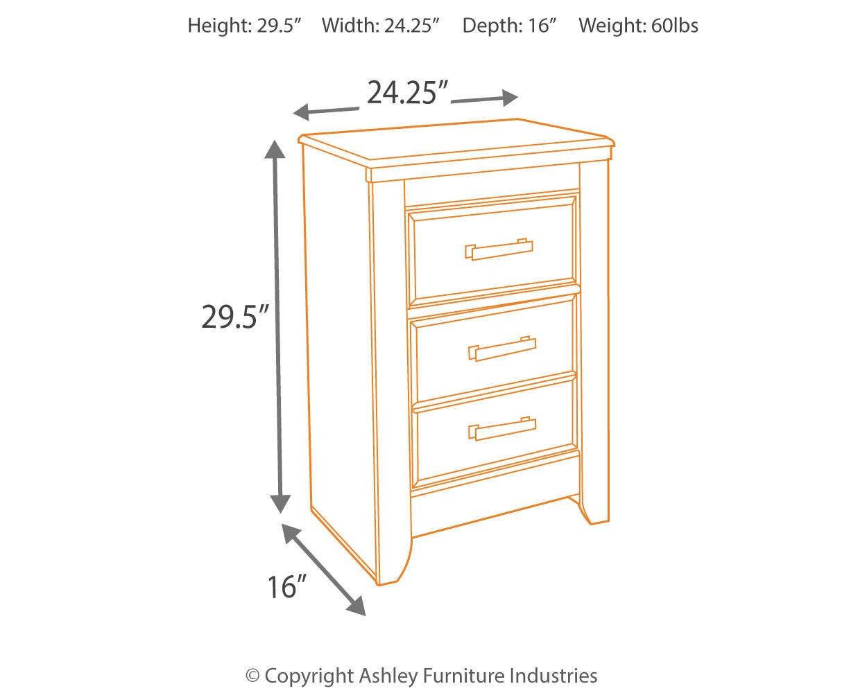 Juararo Two Drawer Night Stand - Discount Furniture Connection