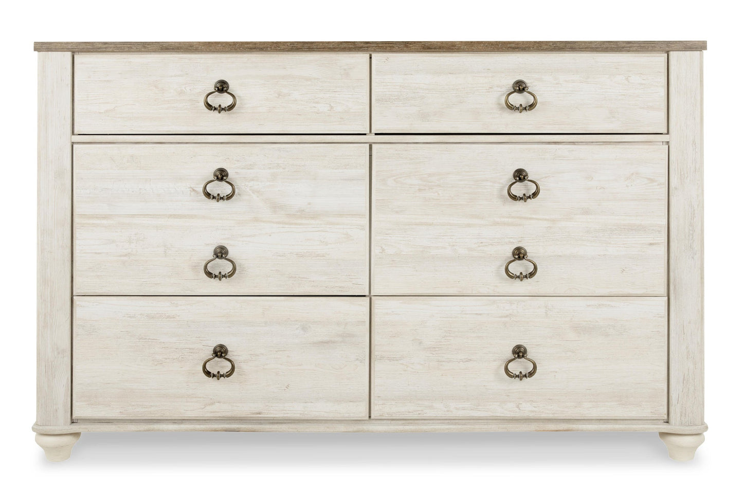 Willowton Six Drawer Dresser - Discount Furniture Connection