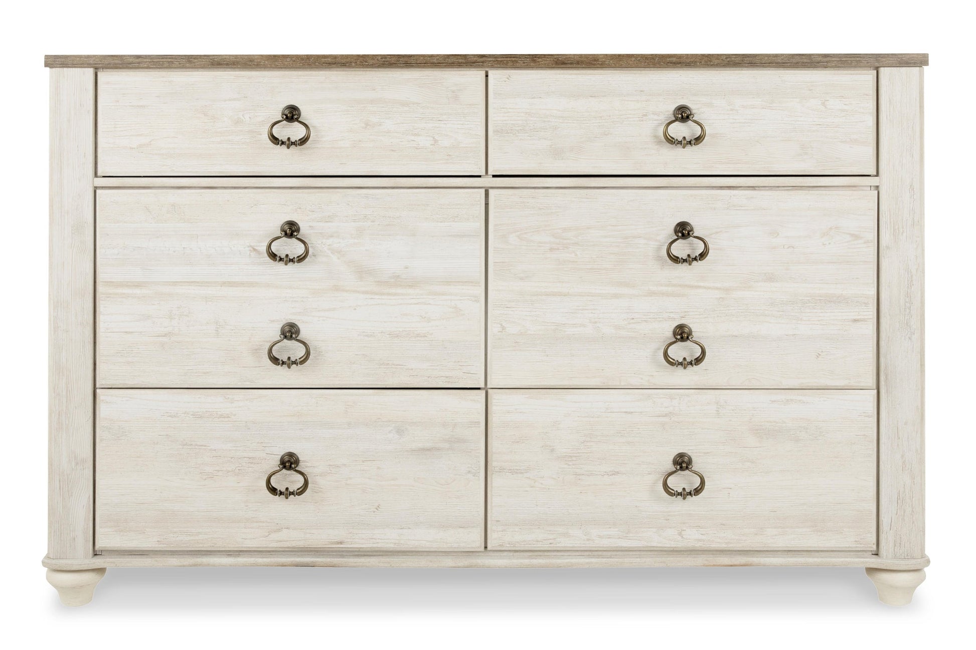 Willowton Six Drawer Dresser - Discount Furniture Connection