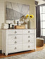 Willowton Six Drawer Dresser - Discount Furniture Connection