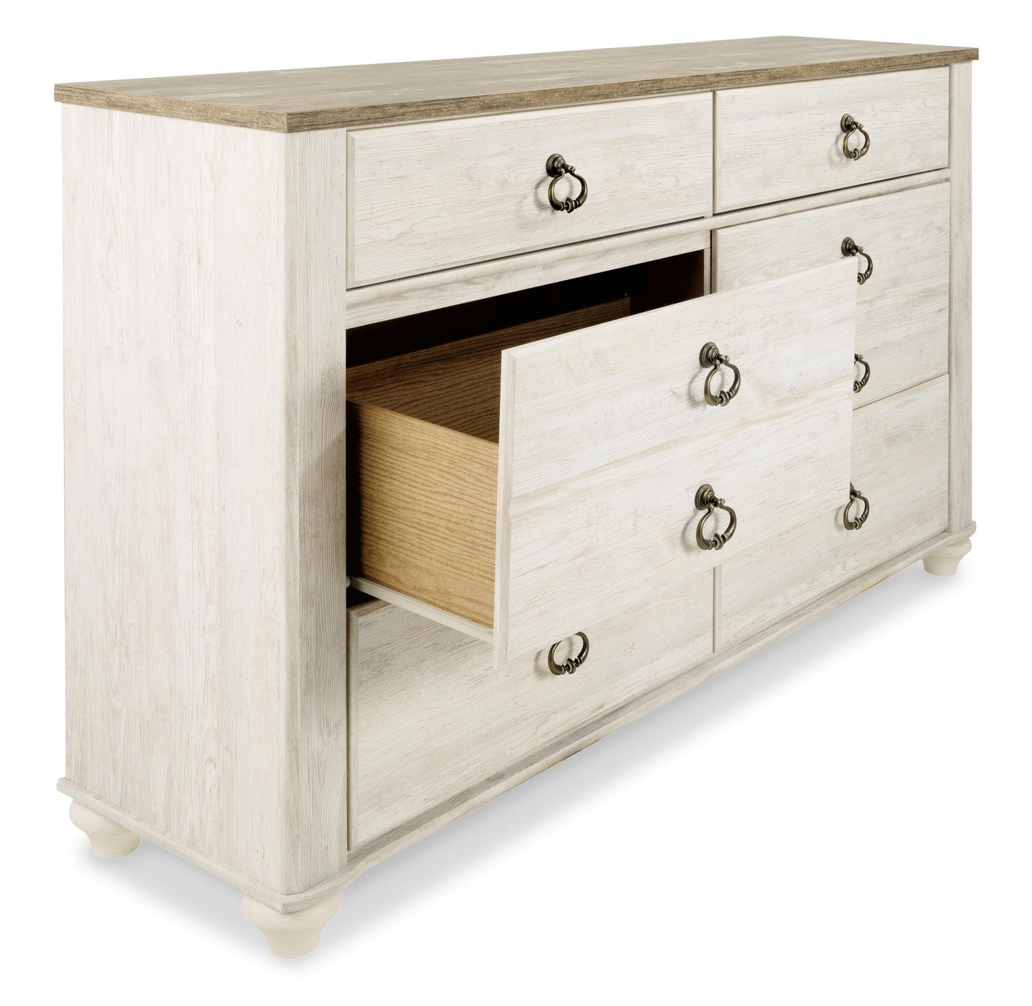 Willowton Six Drawer Dresser - Discount Furniture Connection