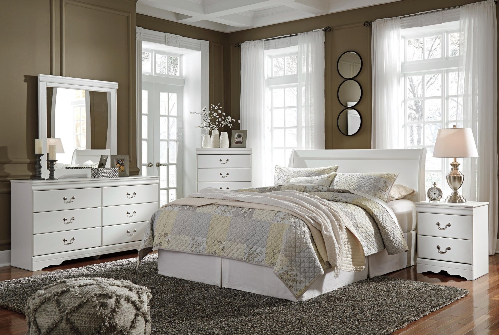 Anarasia Dresser and Mirror - Discount Furniture Connection